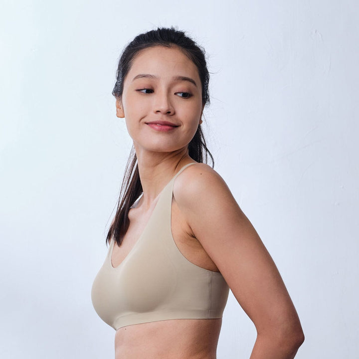 Invisible REextraSkin™ Cooling Bra Top Bra Her Own Words White Pepper XS 