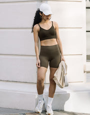 HOW- EFFORTLESS Mid-Waist UV Protection Biker 6" Shorts Shorts Her own words SPORTS 