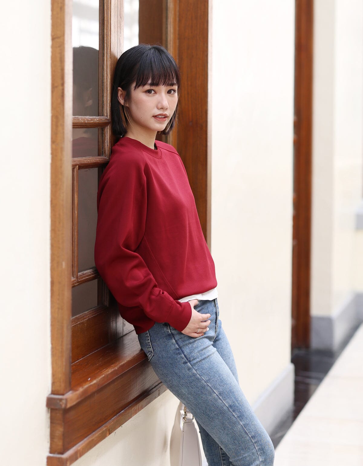 Long Sleeve Sweatshirt Tops Her own words SPORTS 