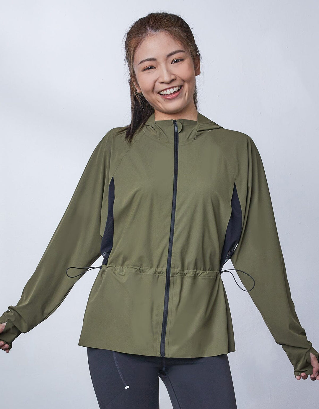 HOW-STAYDRY UV Protection Cool Touch Quick Dry Jacket Tops Her own words SPORTS Ivy Greenn S 