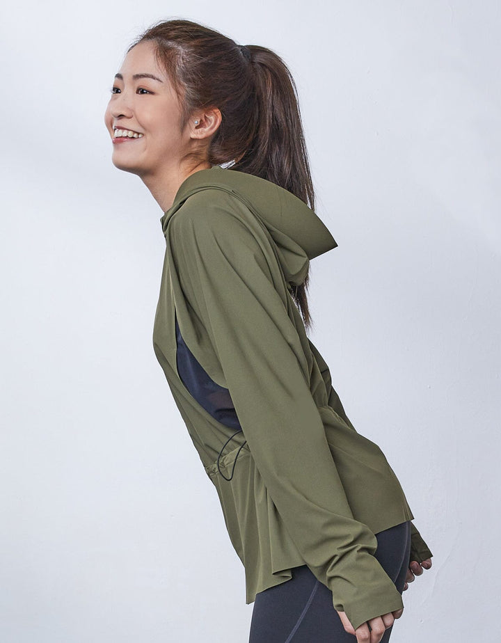 HOW-STAYDRY UV Protection Cool Touch Quick Dry Jacket Tops Her own words SPORTS 