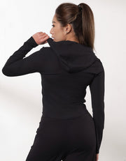 Ribbed UV Protection Long Sleeve Cropped Jacket Tops Her own words SPORTS 
