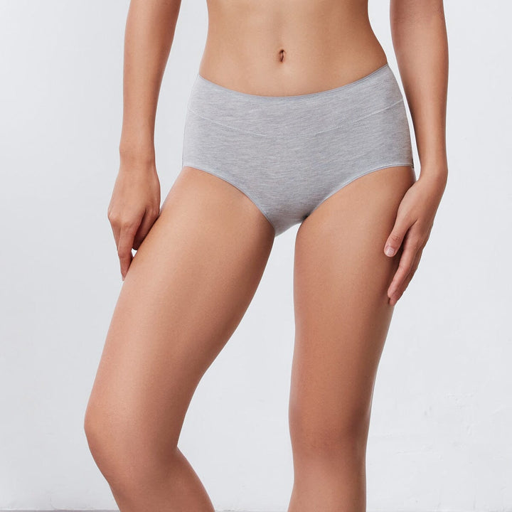 Organic Cotton Boyleg Panty Panty Her Own Words Grey Melange S 