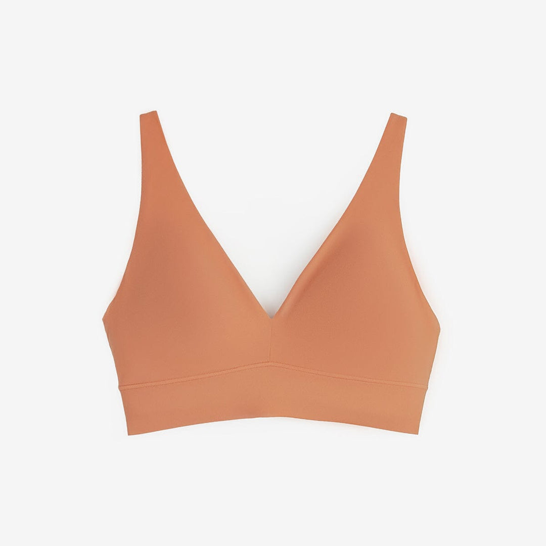 Cozy Triangle Plunge Bra Bra Her Own Words Camel XS 