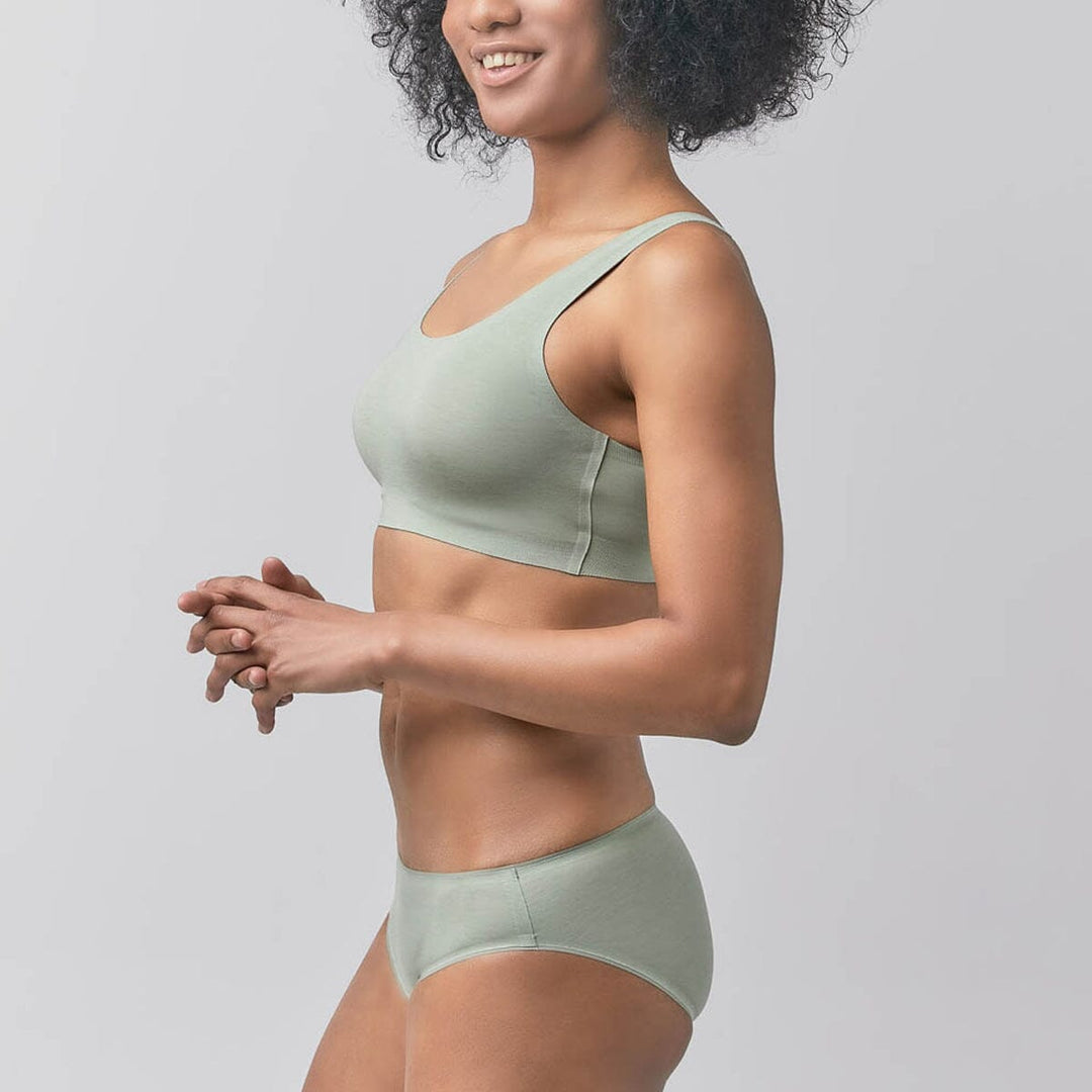 Sustainable REherbafoam™ Sea Island Cotton Bra Top Bra Her Own Words 