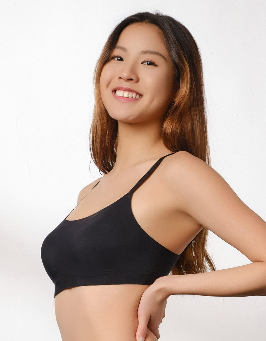 Airy REmatrixpad™ REextraSkin™ REwickMax™ & REsiltech™ Non Wired Bra Top Bra Her own words Black XS (70A-B) 
