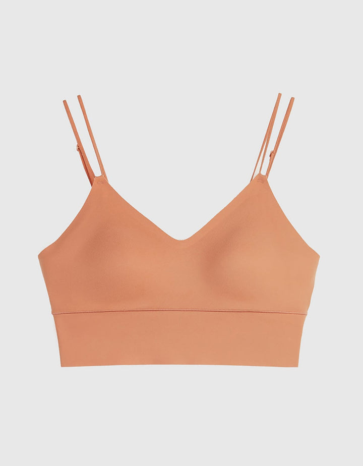 INVISIBLE REextraSkin??? Longline Triangle Bra Top Bra Her own words 