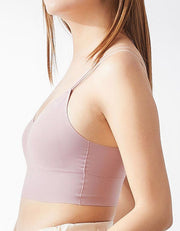INVISIBLE REextraSkin??? Longline Triangle Bra Top Bra Her own words 