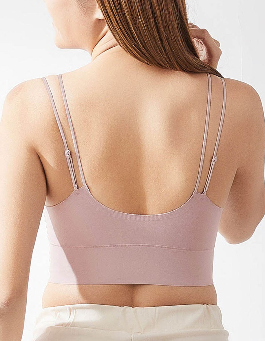 INVISIBLE REextraSkin??? Longline Triangle Bra Top Bra Her own words 