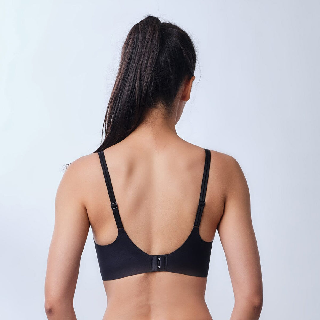 Invisible Lightmesh REextraSkin™ W-Shape support Light Push Up Adjustable Bralette Bra Her Own Words 