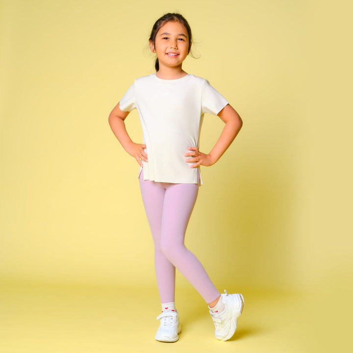 Kids Mid-Waist UV Protection Cool Touch Ankle leggings Leggings Her own words 