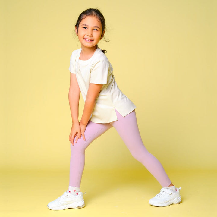 Kids Mid-Waist UV Protection Cool Touch Ankle leggings Leggings Her own words 