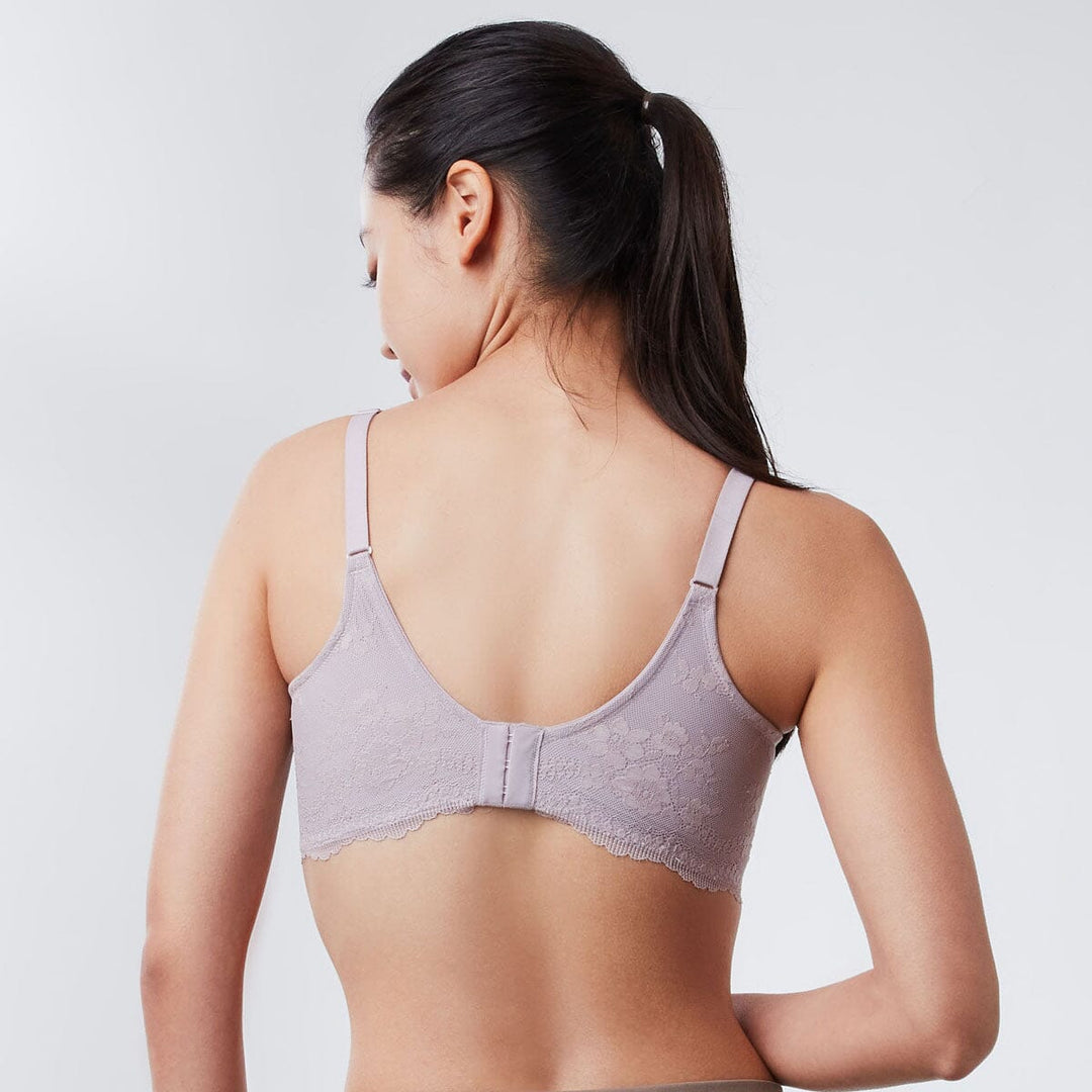 Sustainable REherbafoam™ W-Shape support Butterfly Push Up Lace Bra Bra Her Own Words 