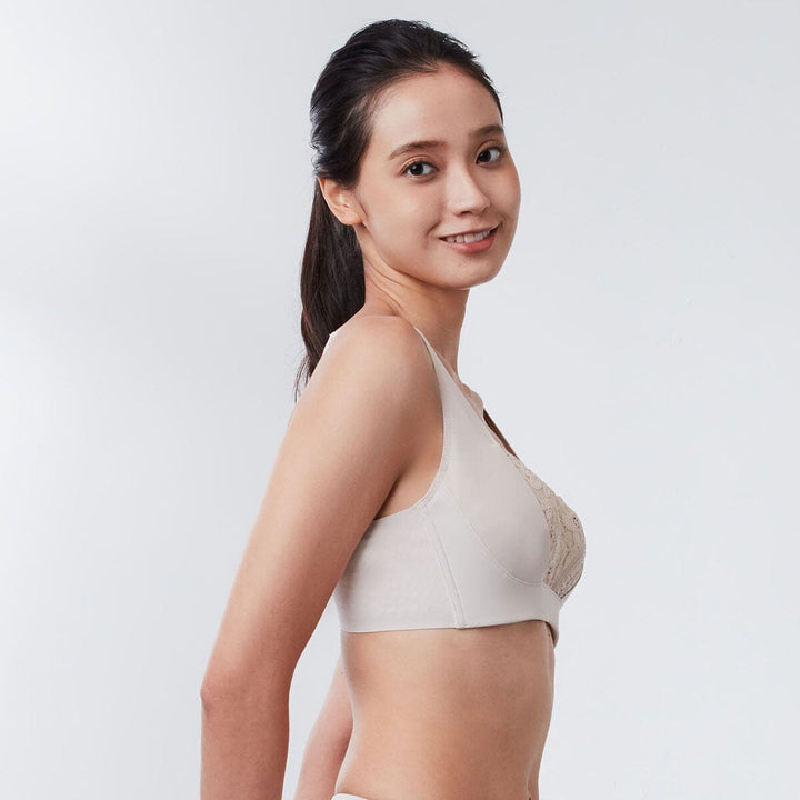 Solution Mega W-Shape Support REsiltech??? Wing Non Wired Lace Bra Bra Her Own Words 