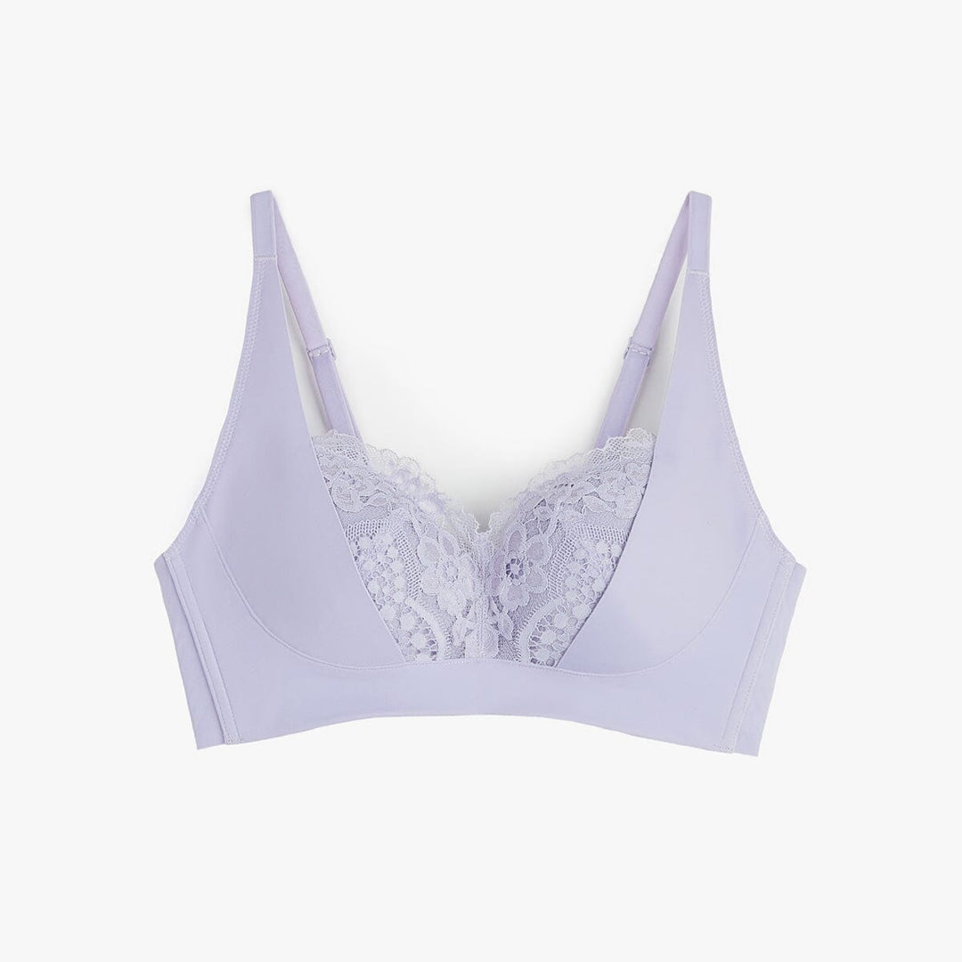 Solution Mega W-Shape Support REsiltech??? Wing Non Wired Lace Bra Bra Her Own Words 