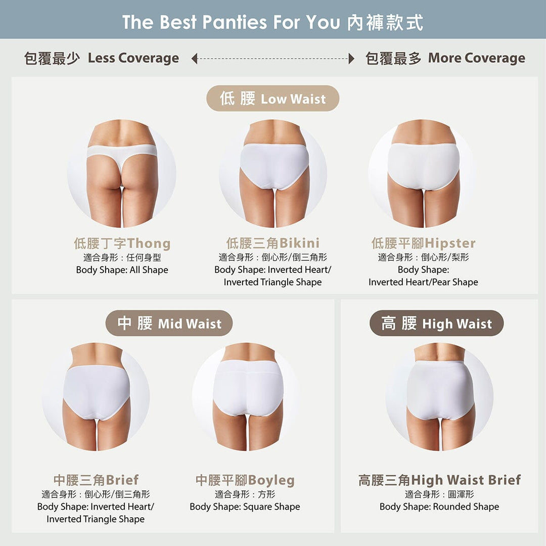 Breathable Rib Fabric Bikini Panty Panty Her own words 