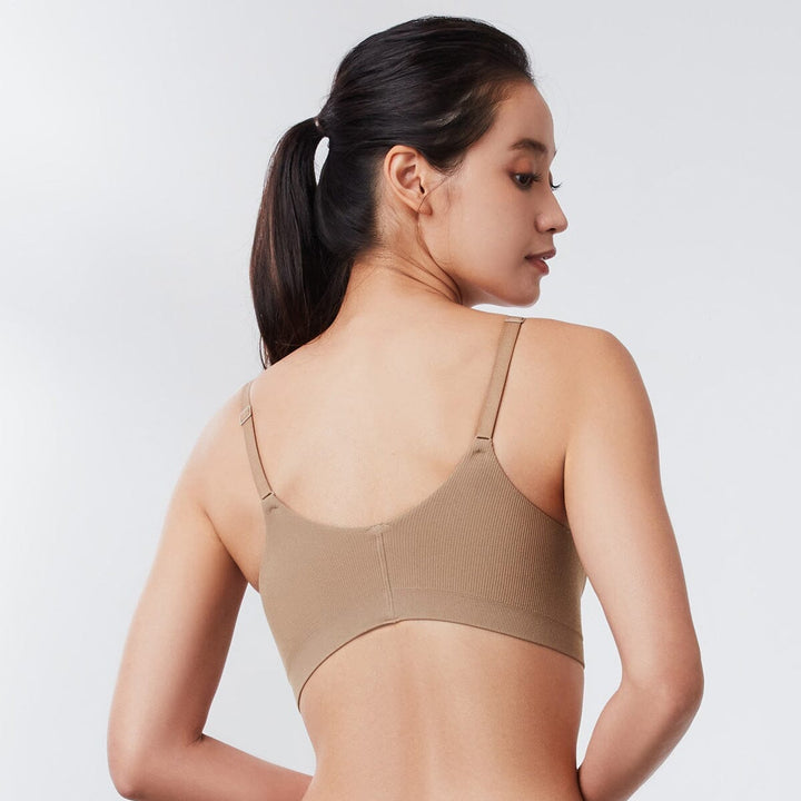 Sustainable REherbafoam??? & REextraSkin??? W-Shape Support Seamless Knit Bra Top Bra Her Own Words 