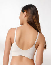 Invisible REherbafoam™ REextraSkin™ W-Shape Support Knit Bra Top Bra Her own words White Sand XS 