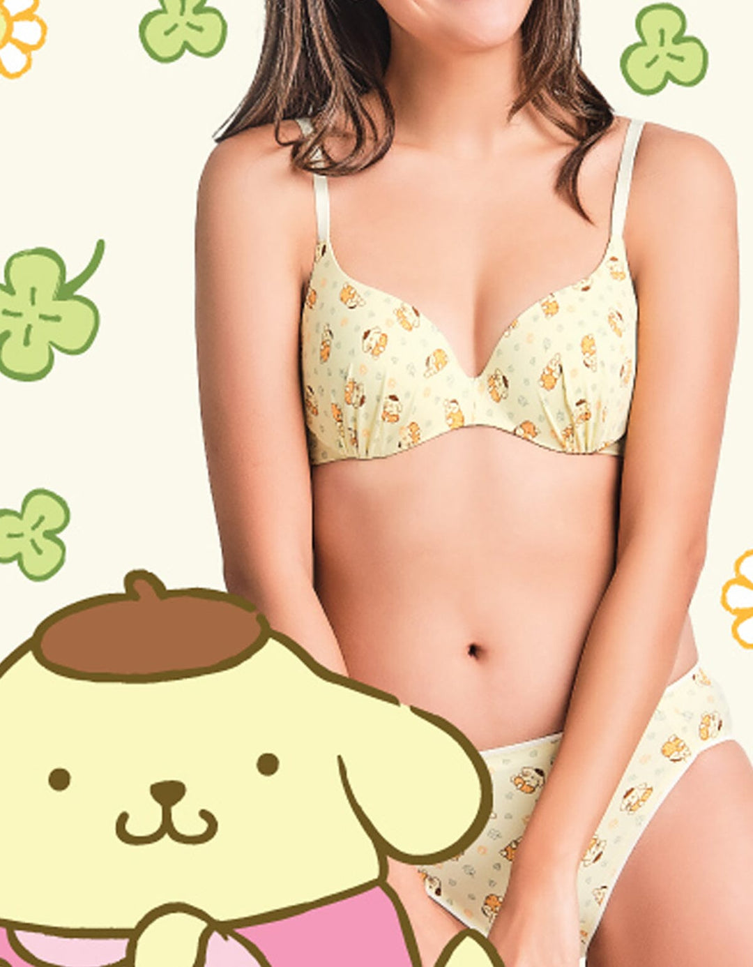 Sanrio Hello Kitty & Pompompurin Print SIGNATURE Lightly Lined Bra (Limited for Hong Kong & Macao) Bra Her own words 