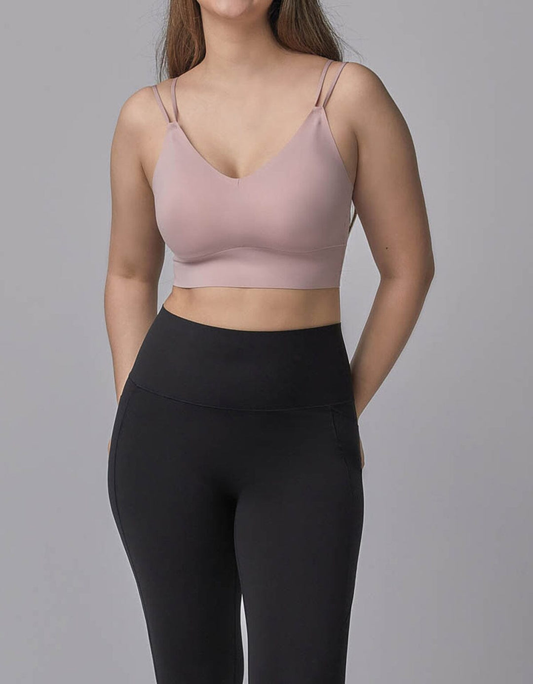 INVISIBLE REextraSkin™ Longline Triangle Bra Top Bra Her own words Adobe Rose XS 