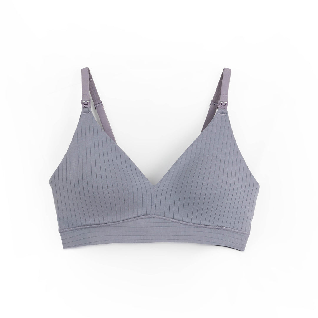 Supima® Cotton Nursing Bra Bra Her Own Words Quicksilver 75B 