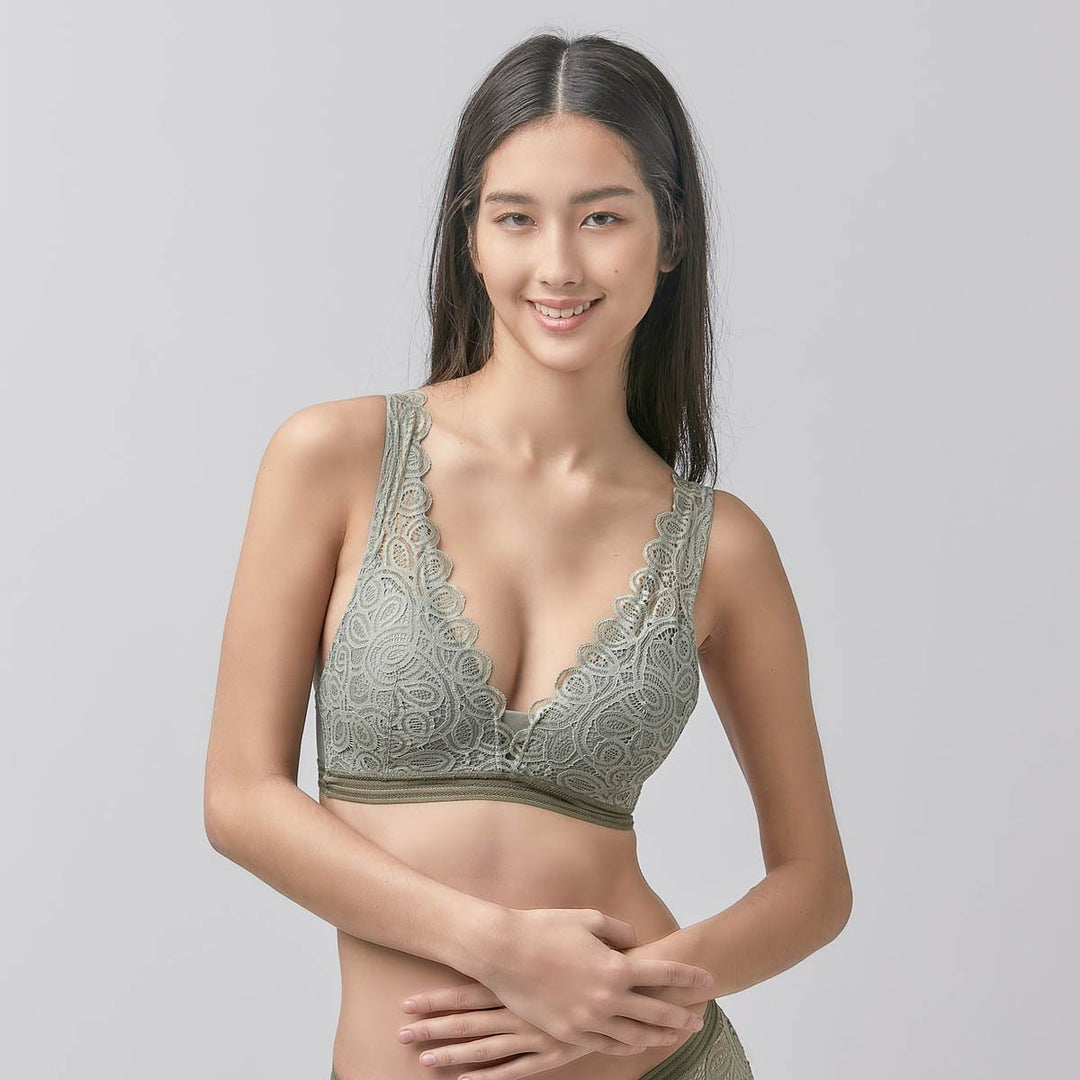 Stylist Plunge Non Wired Lace Bra Bra Her Own Words 