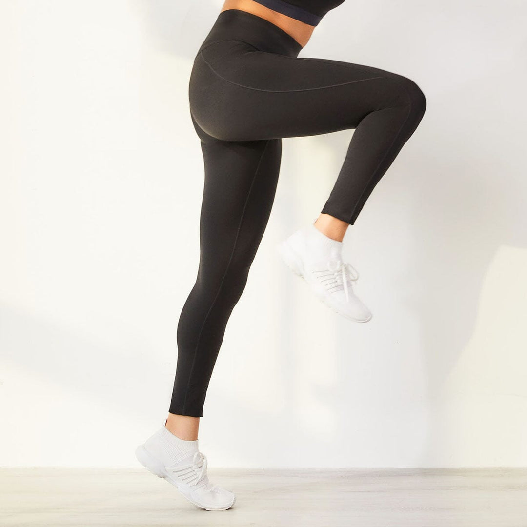 High-Waist No Front Seam Full Length Sports Leggings Leggings Sweat Float 